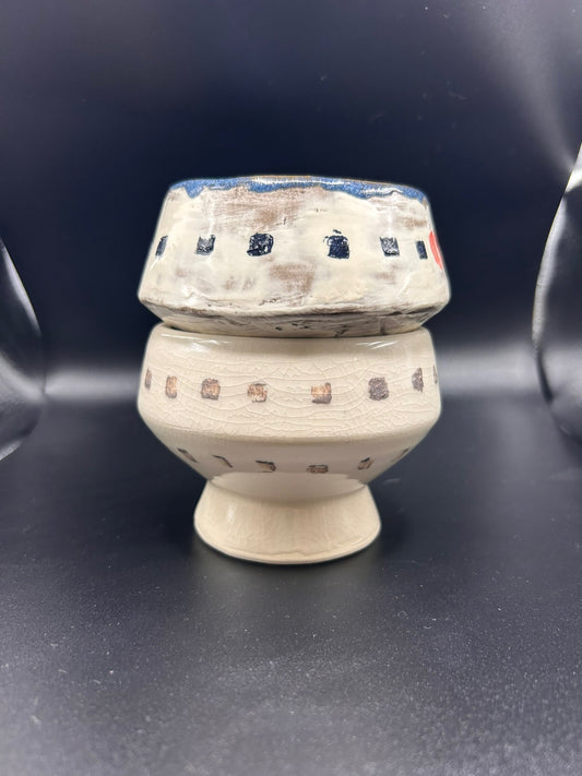 Small Square Patterned Bowl